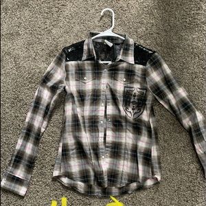 Women Harley Davidson flannel shirt